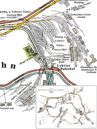 Plan der Gleisanlagen Berlin 1896