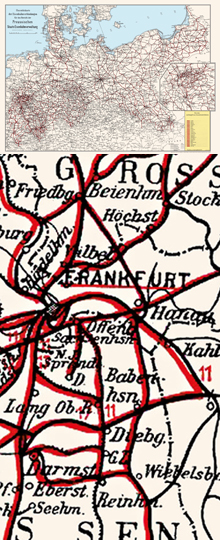 Übersichtskarte Preußen 1915<BR>Preußische Staats-Eisenbahnverwaltung